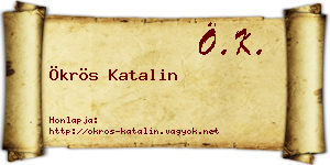 Ökrös Katalin névjegykártya